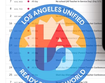 LAUSD School Calendar 2026-27 Google Sync | Auto-Updates (LAUSD)