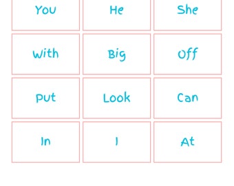 High Frequency Words