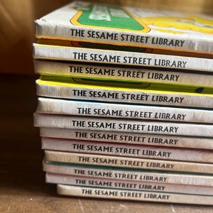 1970s- Sesame Street Library- vintage- classic-  vol 1-15, sold as a set, Children&#39;s Literature, Book Collector Gift Ideas- kids book