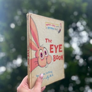 1968- Helle und frühe Bücher- The Eye Book von Theo LeSieg- Dr. Seuss - Kinderliteratur, Büchersammler-Geschenkidee, Vintage Kinderbücher