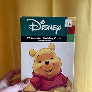 Cartes de Noël Winnie l'ourson avec enveloppes, cartes Winnie l'ourson, 7 cartes