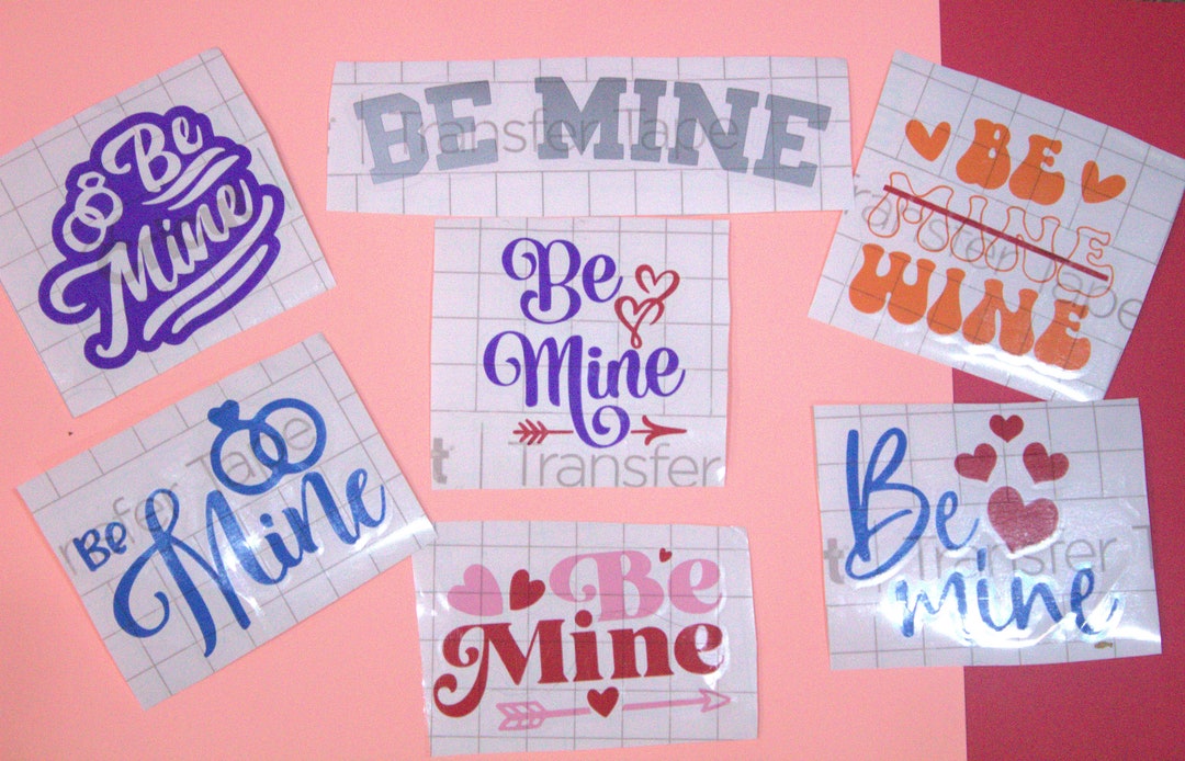 Customizable Valentine's Vinyl Decals, Valentines Day, Be Mine Etsy