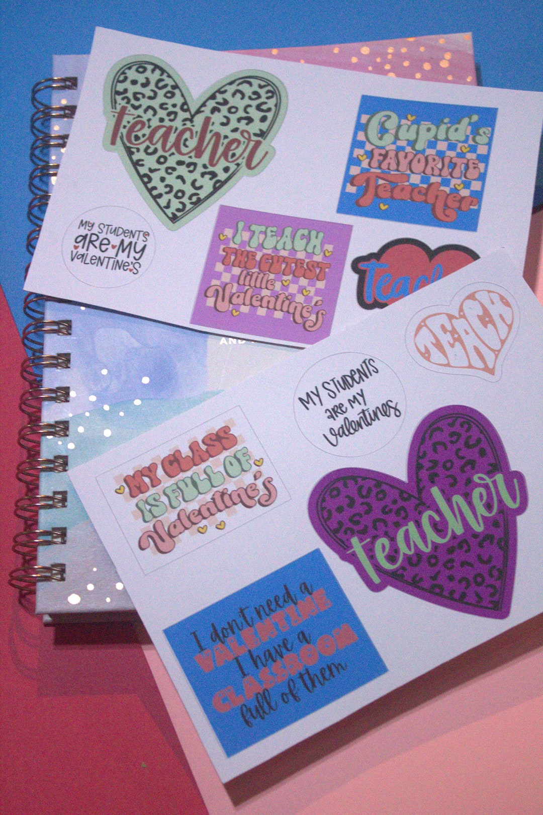 Printed Teacher Valentines Teacher Valentine Stickers Classroom Valentine s Day Classroom