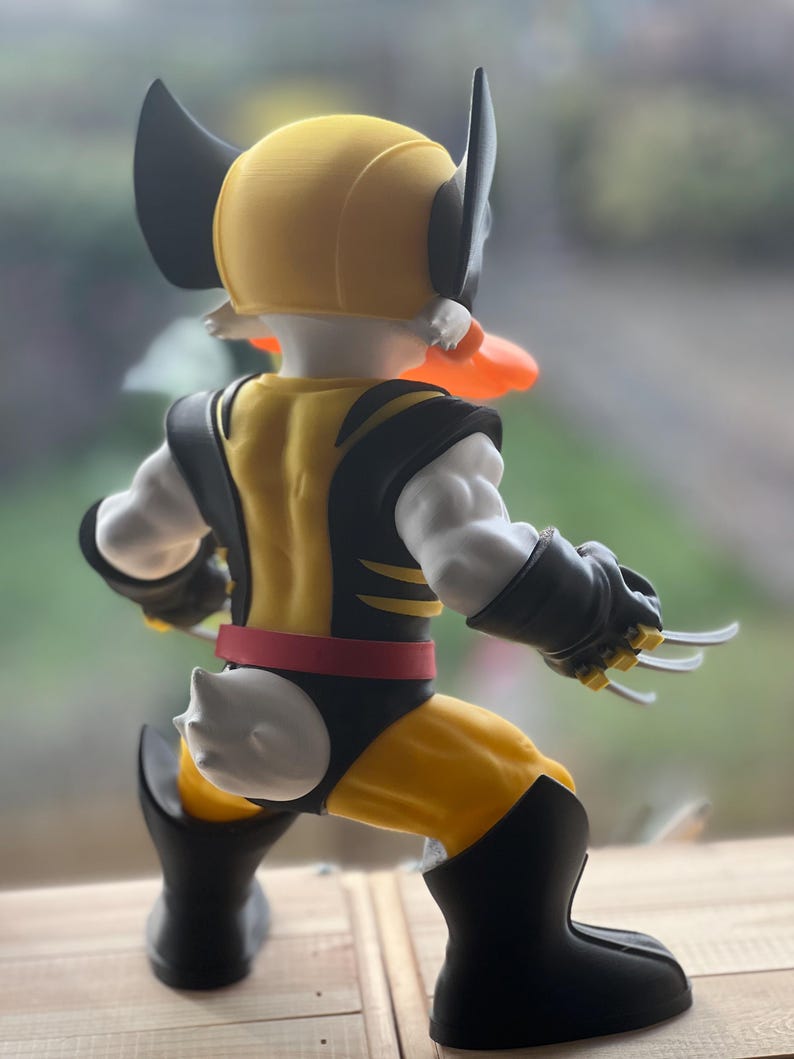 Donald Wolverine Donald Duck × Wolverine Fan Art (3D Printed Collectible – 29 Cm) - Etsy
