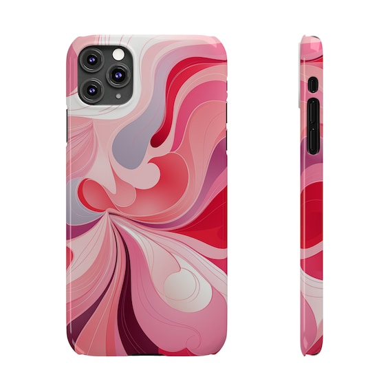 Slim iPhone Case, iPhone Case Gift, Pink iPhone Case, Gift for Woman, Gift for Teen, Gift for Her, Valentine Themed iPhone Case Gift