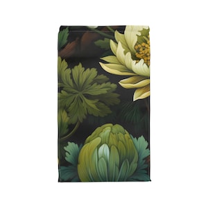 William Morris-Inspired Botanical Lunch Bag - Insulated, Water-Resistant, Magnetic Closure, Work Lunch Bag, Back to School Lunch Bag