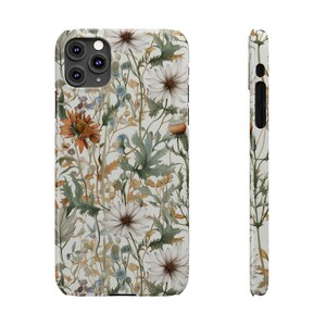 Slim telefoonhoesje geïnspireerd op William Morris - Art Nouveau Elegance | Duurzaam Lexan-accessoire | iPhone-hoesje Wildflower