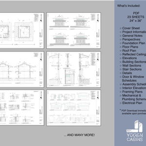Smokey's Cabin - Hilltop Cabin Plans: 20'x20' Lookout Cottage ...