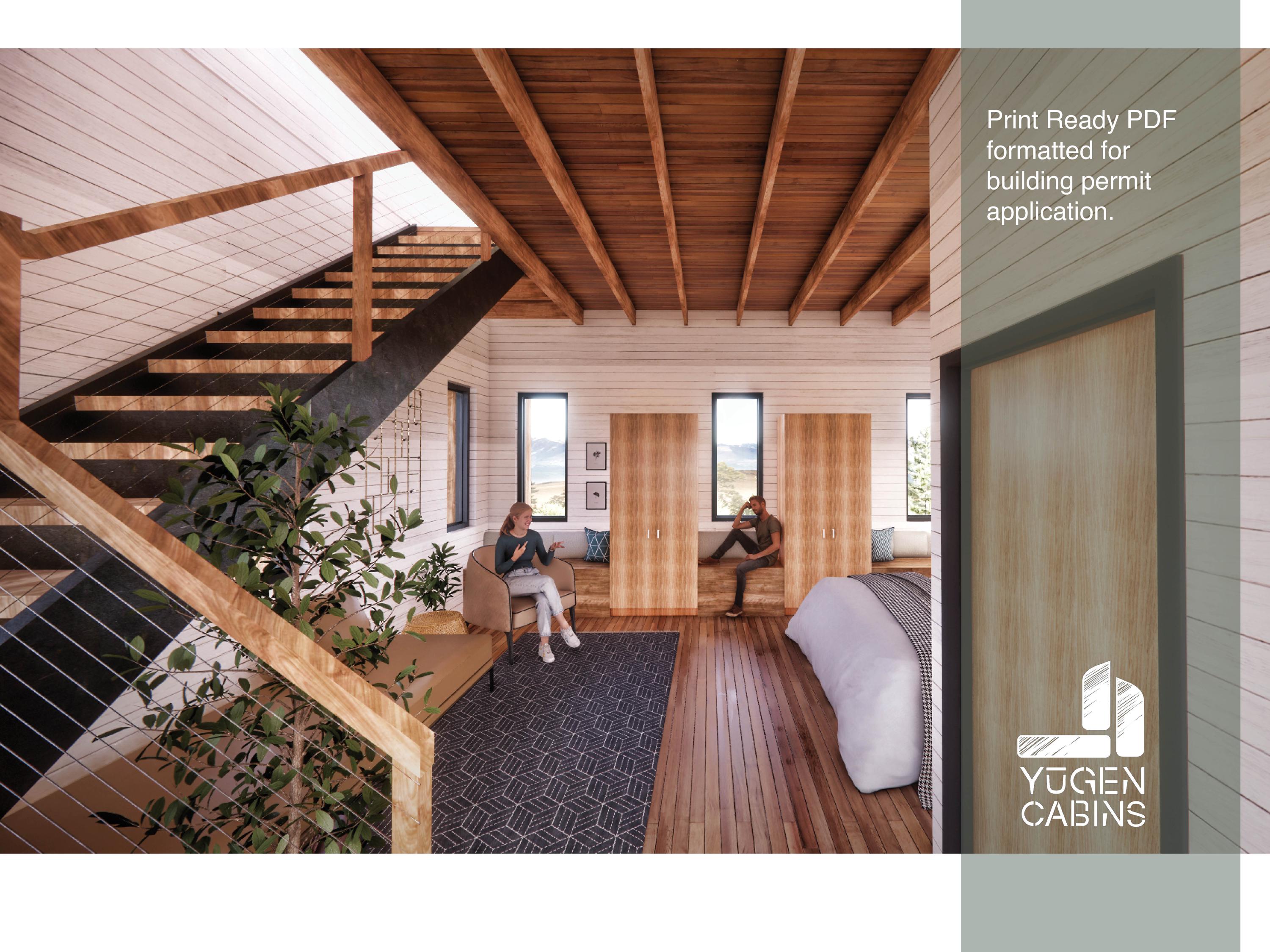 Smokey's Cabin DIY Bundle Architectural Plans: 20x20 Cottage With ...
