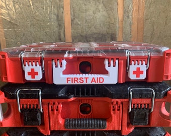 First Aid Handle & Latches Kit for Milwaukee Packout Organizer | Milwaukee Packout 11 Compartment Organizer, Deep Organizer