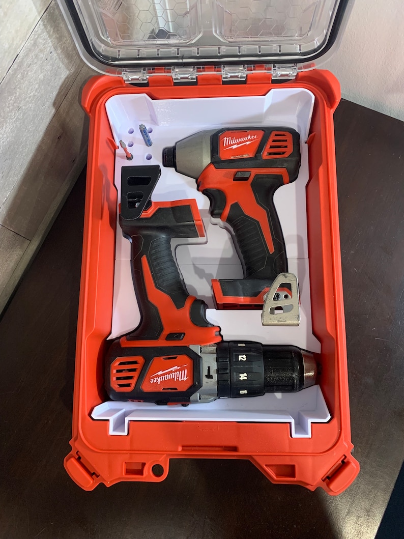 M18 Drill & Impacter Insert for Milwaukee Packout Compact Organizer