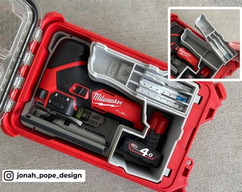M12 FUEL Jigsaw insert for Milwaukee Packout Compact Organizer | Jonah Pope Design Milwaukee Tools Accessories 48-22-8435