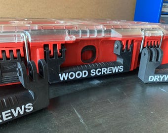 Customizable Handle for Milwaukee Packout Organizer | Milwaukee Packout 11 Compartment Organizer, Deep Organizer