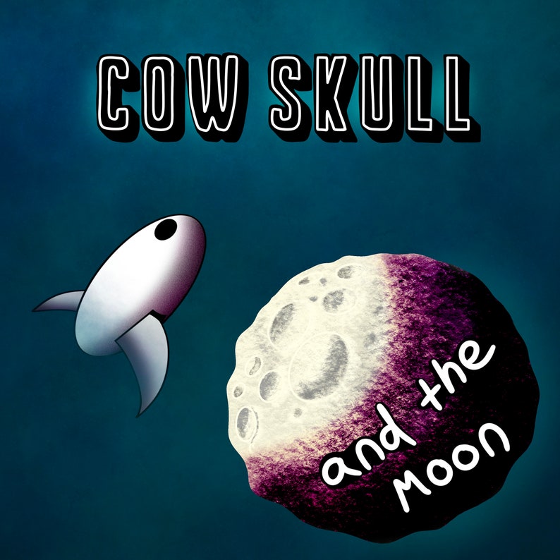 Cow Skull And the Moon: Digital Comic Book PDF, Full Color 30 Pages of Adventure image 1