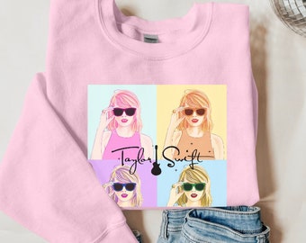 Taylor Swift Merch Rundhals-Sweatshirt - Taylor Swift, Eras Tour, Jugend und Erwachsenen-Shirt, Swiftie für Kinder, Abteilung Tortured Poets