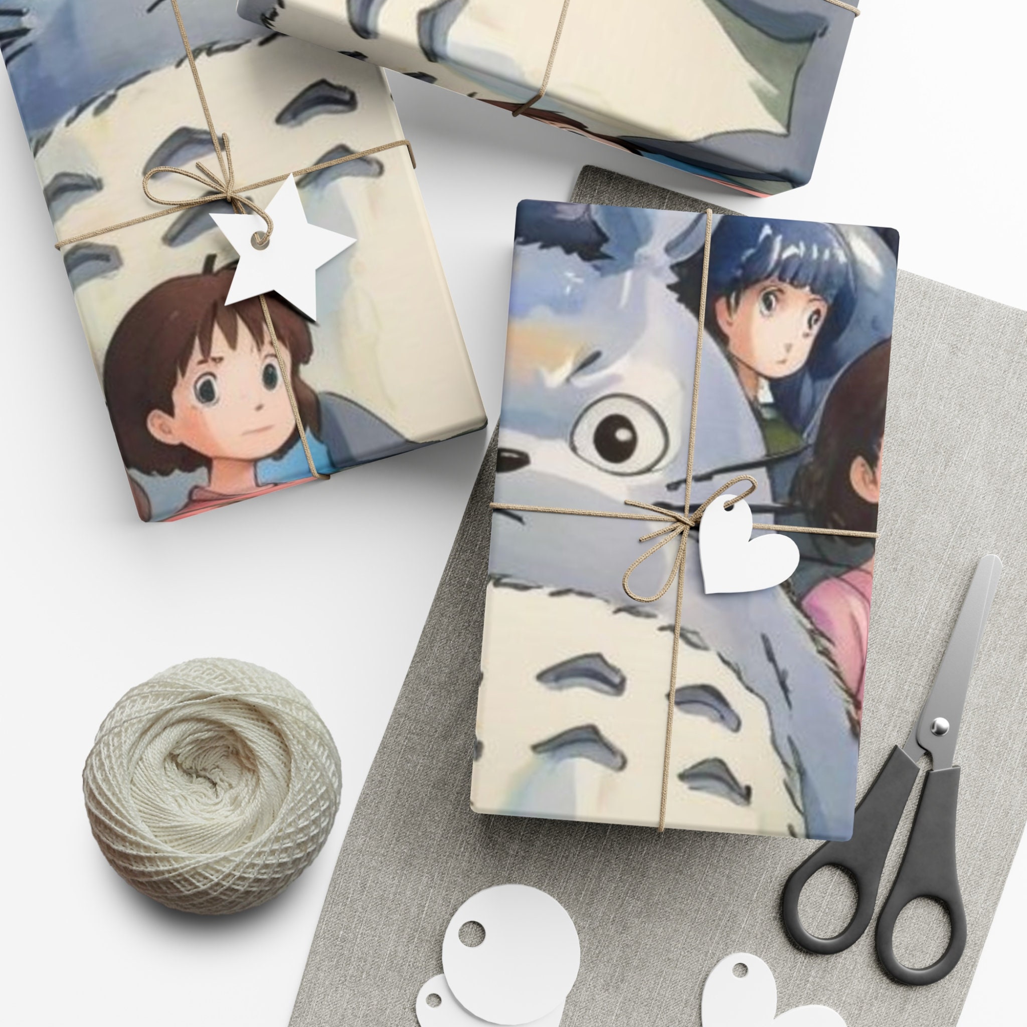 Anime Gift Wrap Paper Vibrant Studio Ghibli Inspired Wrapping Papers - Etsy