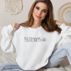 Sudadera de cámara, sudadera de fotografía, regalo para fotógrafo, sudadera amante de la fotografía, sudadera amante de la cámara