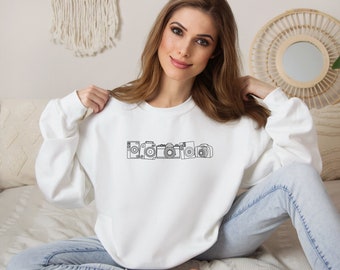 Camera Sweatshirt, Photography Sweatshirt, Gift for Photographer, Photography Lover Sweatshirt, Camera Lover Sweatshirt