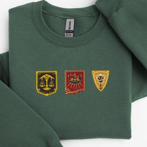 Gesticktes ffxiv Sweatshirt ffxiv Nation Flaggen Sweatshirt