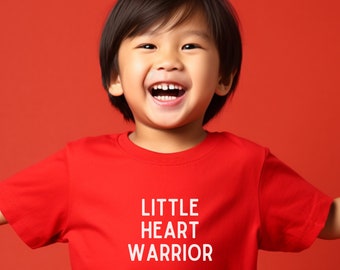 Little Heart Warrior T-shirt Heart Kid T-shirt CHD Awareness peuter T-shirt CHD Warrior kleding medisch kindershirt hart maand cadeau operatie