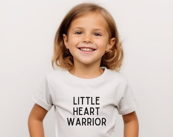 Little Heart Warrior T-shirt Heart Kid T-shirt CHD Awareness Kid Tee CHD Warrior Apparel Medical Kid Shirt Heart Month Gift Hartoperatie
