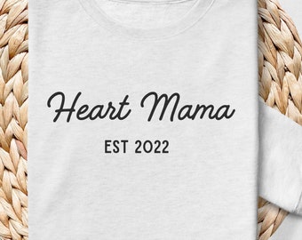 Personalised CHD Sweatshirt Heart Mama Gift CHD Awareness Heart Mum Sweater Heart Warrior Mama Jumper New Mum Gift Heart Surgery Clothes