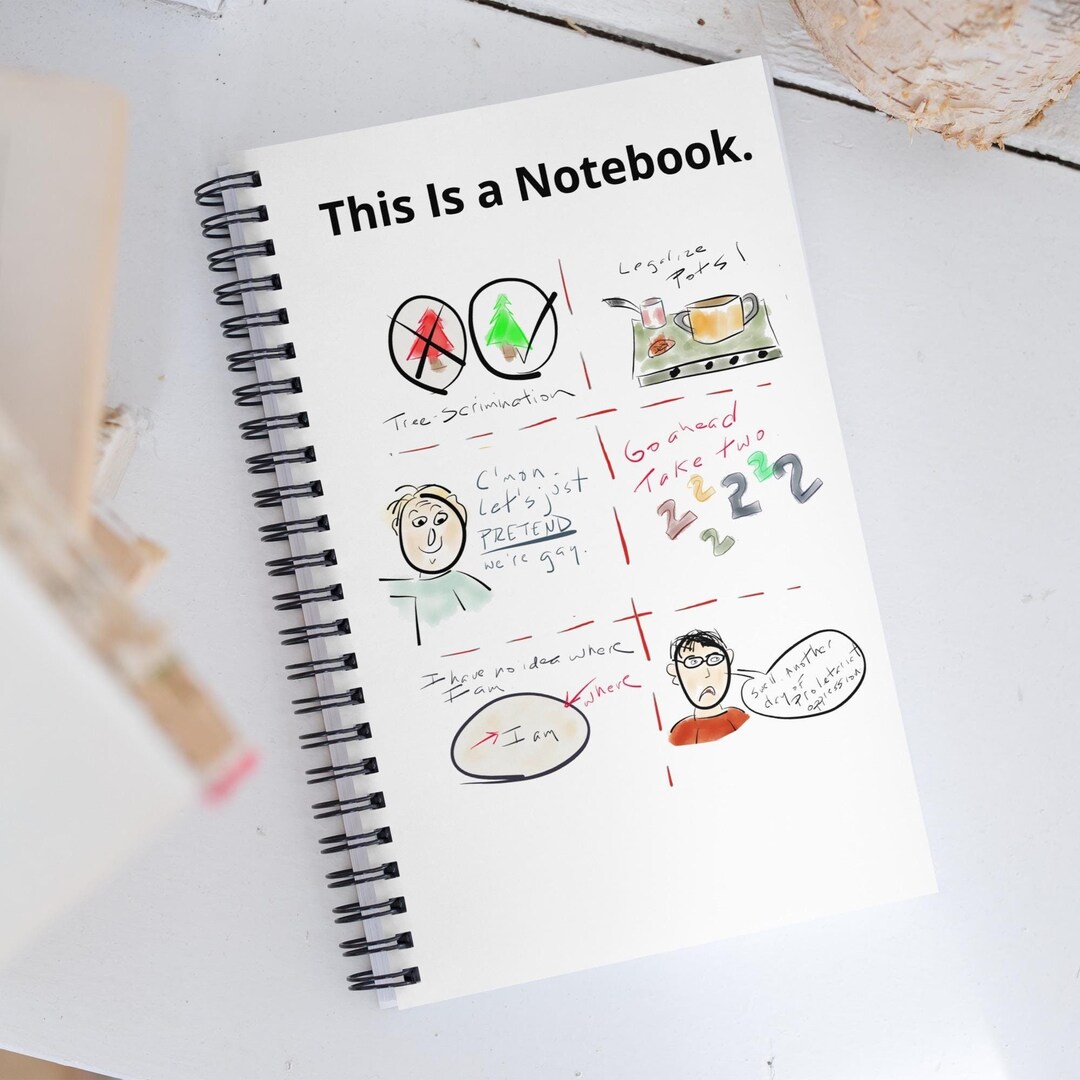 Spiral Notebook. Weird, Quirky, Fun, Comic, Cartoon, Original Art ...