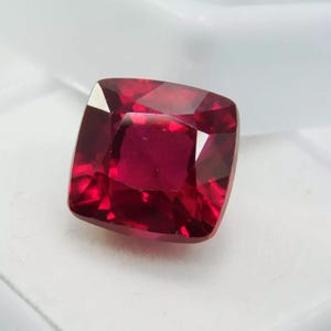 7 Ct Zertifizierter natürlicher Rubin aus Burma, Taubenblut, roter Rubin, lose Edelsteinkissenform Mosambik Rubin, Schmuckherstellungsstein