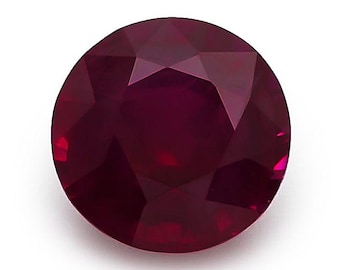7 Ct Certified Natural Ruby Burma Pigeon Blood Red Ruby Loose Gemstone Round Shape Mozambique Ruby,, Jewellery Making stone
