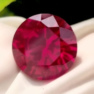 8 Ct Zertifizierter Natürlicher Rubin Burma Taubenblut Roter Rubin Lose Edelstein Runde Form Mosambik Rubin, Schmuckherstellung stein