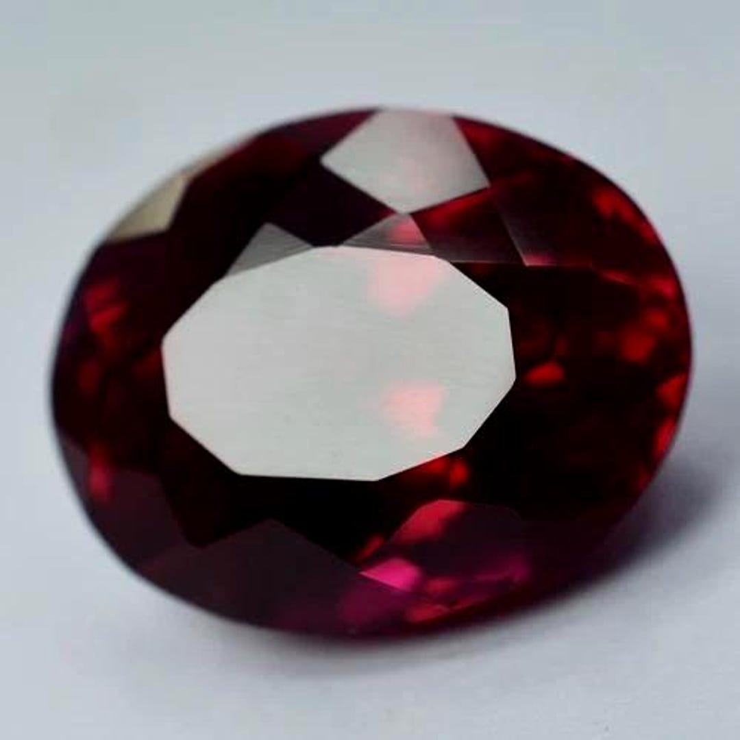 7 Ct Certified Natural Ruby Burma Pigeon Blood Red Ruby Loose Gemstone ...