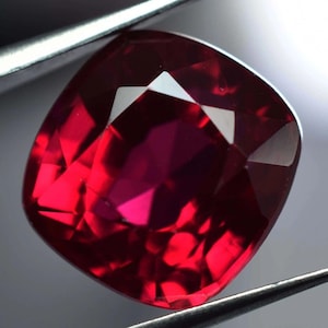 8,0 Ct Zertifizierter Natürlicher Rubin Burma Taubenblut Roter Rubin Lose Edelstein Kissenform Mosambik Rubin, Schmuckherstellung Artikel !!