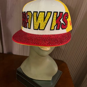Blinged Out Atlanta Hawks baseball cap