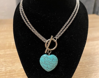 OCEAN’S HEART Turquoise necklace