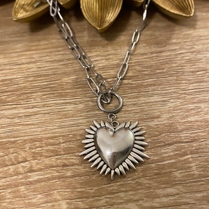SUNDANCE sacred heart necklace image 2