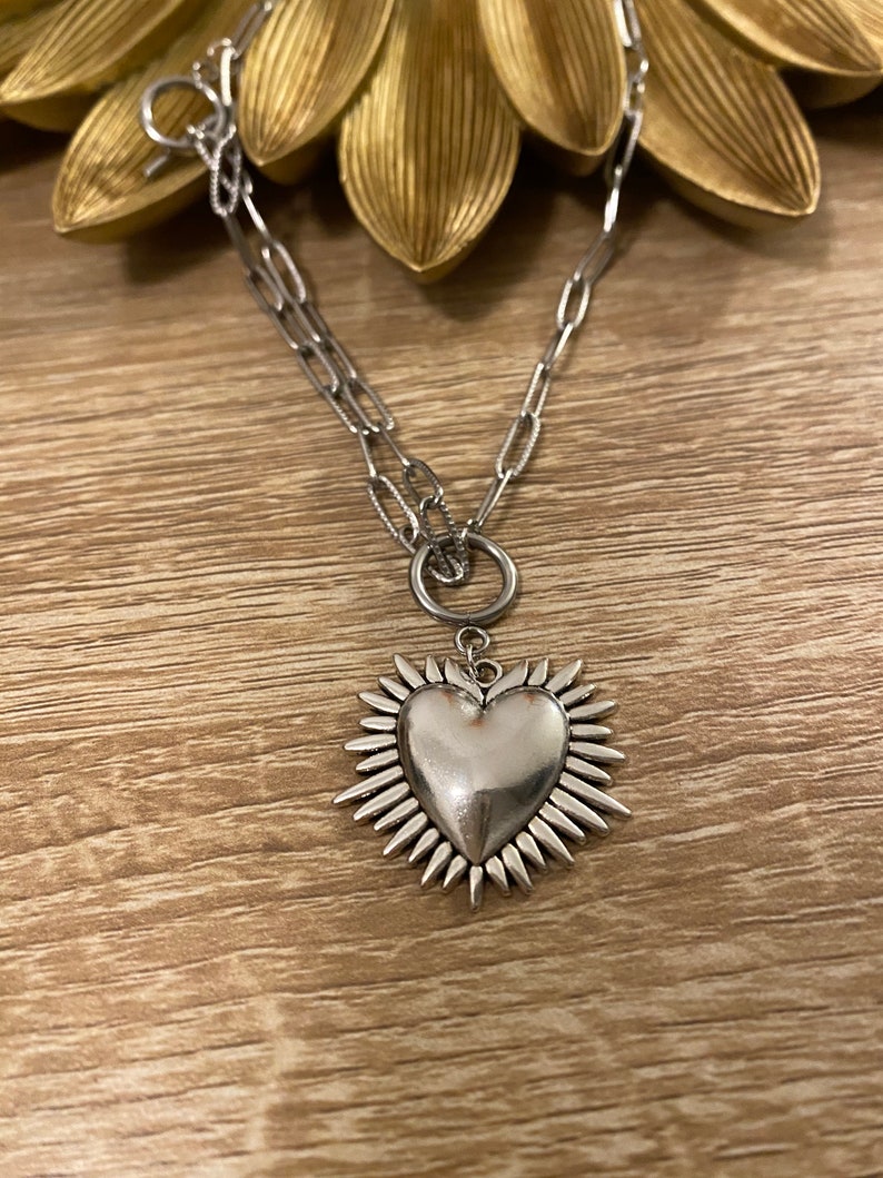 SUNDANCE sacred heart necklace image 2