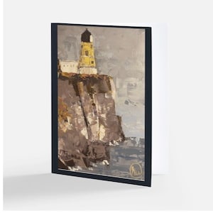 Cartas - Farol de Split Rock, Lago Superior, cinco cartas em branco.
