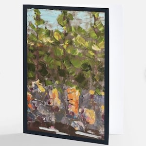 Cartas - Floresta em Rocky Shore, cinco cartas em branco