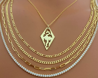 Skyrim Dragon Necklace: Silver Unique Design