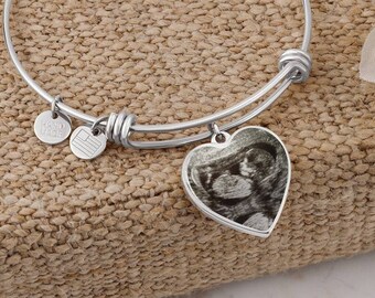 Expecting Mom Personalized Gift, Ultrasound Jewelry, Pregnancy Gift, Maternity Keepsake, From The Bump Gift, Mother's Day Gift, Jewelry Gift