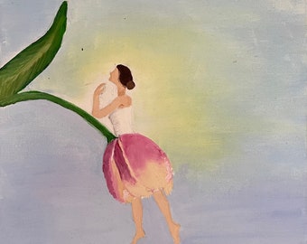 Art print: Dancing flowers