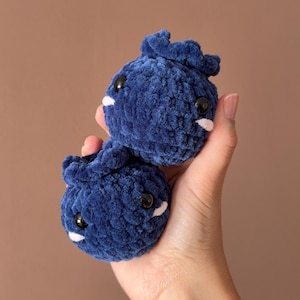 Crochet Blueberry Plushies (handmade blueberry plush toys)