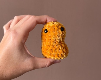Pépites de poulet au crochet (peluches faites main, ami de bureau, jouet pour enfants)