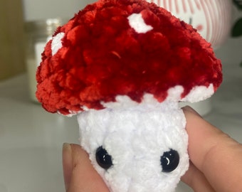 Customizable crochet mushroom fidget poppers