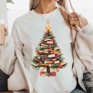 Christmas book png, Christmas teacher png, Christmas tree png, Christmas school png, Christmas tree books png, Christmas PNGs for teachers