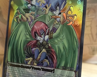 Toon Harpie Lady Sisters Holographic V ANG Card - Etsy
