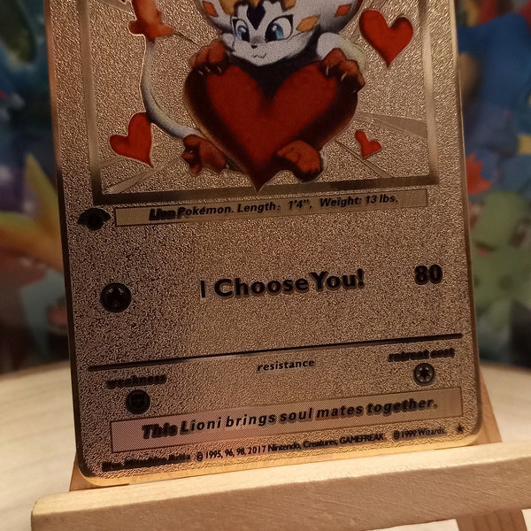 Carte pokemon Lioni I Choose you !  version ANG