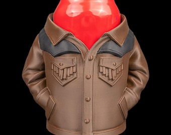 3D Printed Suede Jacket Can Holder – Retro Style with a Modern Twist