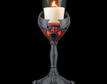 Dark Chalice – 3D Printed Candle Holder | Where Light Turns Unsettling