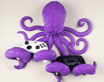 Wall Mounted Octopus Headphone & Controller Holder